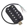50mm Humbucker Pickup Alnico 5 Magnet Double Coil Pickup for 6 String Electric Guitar Bass Black