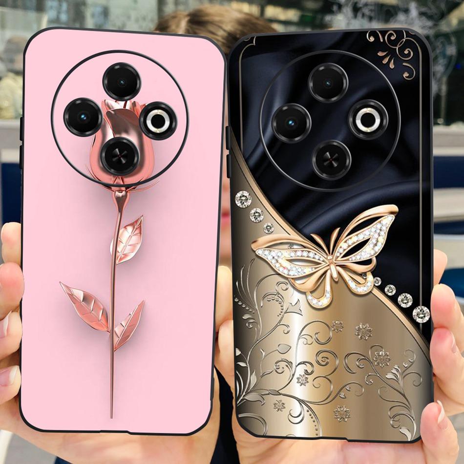 For Tecno Spark 30C Phone Case Spark30C 4G KI5 KI5n Elegant Printing Soft Silicone TPU Cases