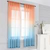 Verlaufende Transparente Sichtschutzvorhänge Elegantes Fenster-Scrim für Wohnzimmer Schlafzimmer & Balkon Sonnendurchlässige Dekorative Tüllvorhänge