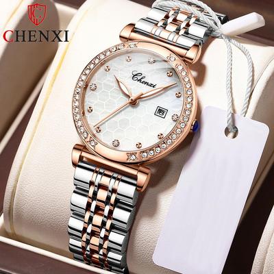 New TOP Brand Luxury Women's Watch With Box Calendar Watch Waterproof Women's Quartz Watches