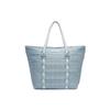 New Polyester Tote Bag, Shopping Bag, Handbag Regular Women's Ice Blue BA4989-363