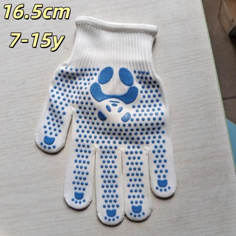 1Pair Mittens Children Gloves Non-Slip Breathable Children Work Gloves Animal Pattern Hand Protectors Gardening Gloves
