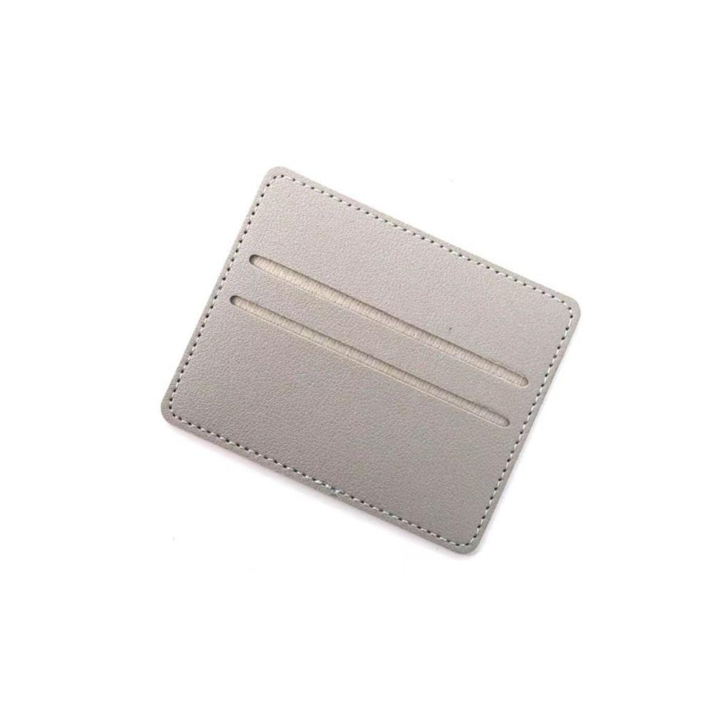 High Quality Ultra-thin ID Card Holders PU Leather Mini Card Package Business Card Wallet Women Men