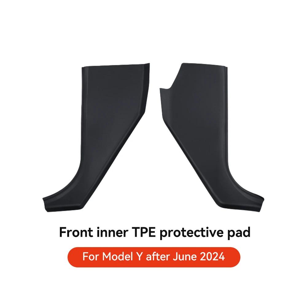 Mittelkonsolen-Seitenwand Anti-Kick-Schutzabdeckung für Tesla Model Y -2024 Auto TPE Ruhepedal Seitenschutzpolster