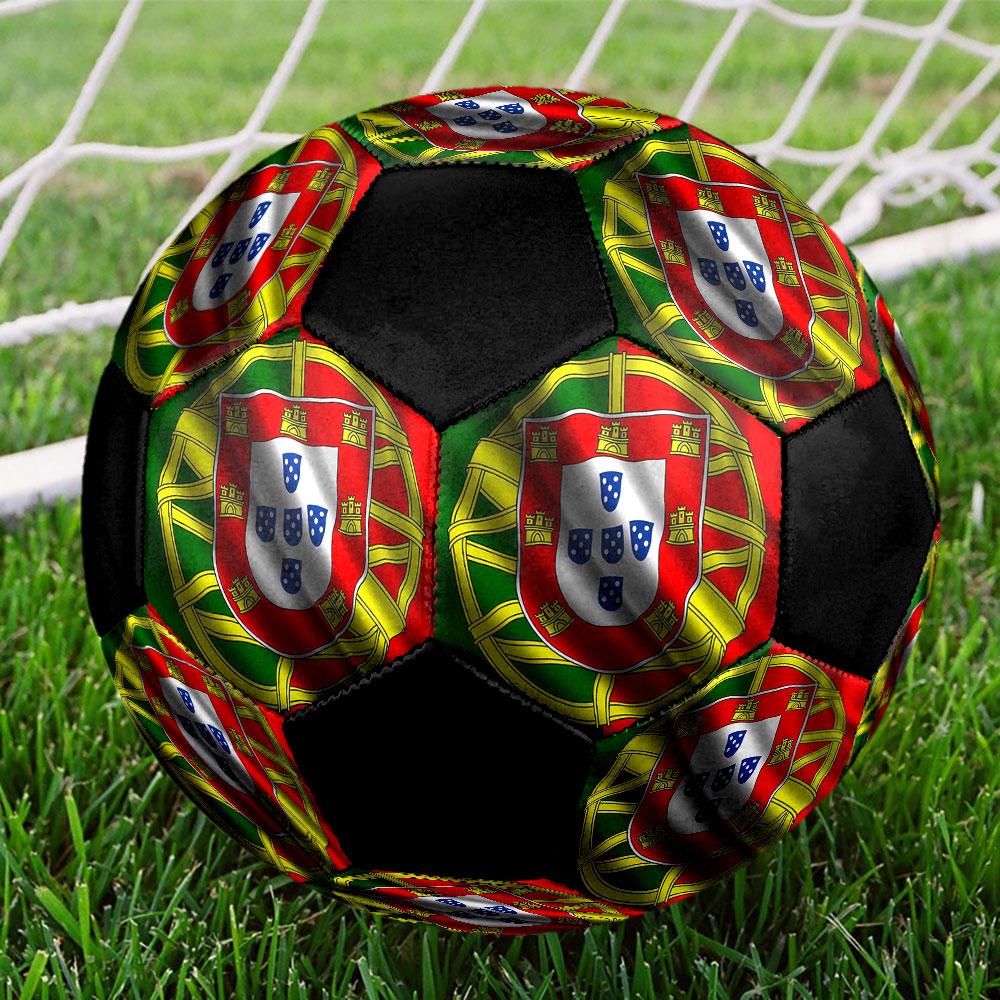 1 pz Pallone da Calcio Nazionale del Portogallo Taglia 5 Pallone da Calcetto Indoor alla Moda Colorato Gioco in Cortile - Ottimo Regalo per Appassionati di Sport HE51