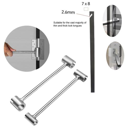 Door Hinge Adjustment Tool Universal Easy Anti-Theft Door Hinge Gap Use Dual-Head Design Adjusting Wrench