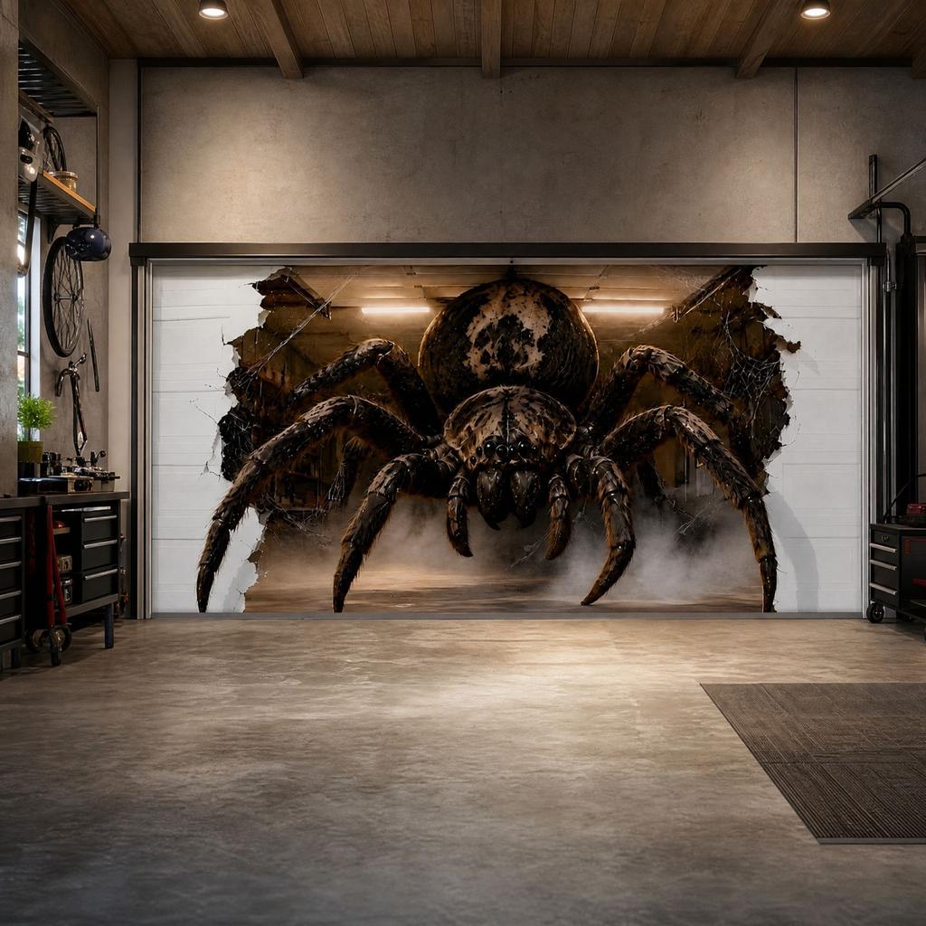 Halloween Door Decoration, Scary Décor in Polyester for Outdoor Seasonal Use