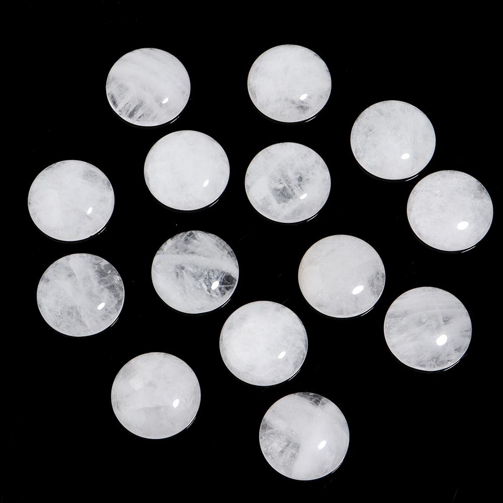 5-10pcs/lot Natural Stone Cabochon 4-25mm Amethyst Tiger Eye Agate Half Round Cabochon For DIY Ring Necklace Jewelry Accessories