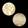 Gilded Egyptian Death Protector Anubis Reaper Commemorative Coin Collection