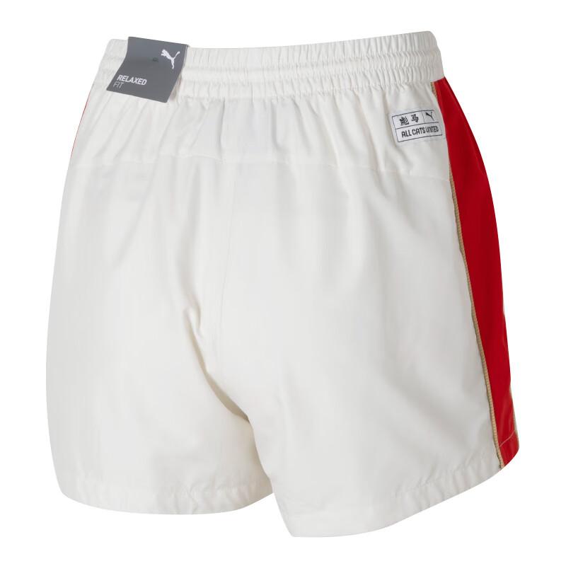 PUMA Color Block Outdoor Breathable Comfortable Mid Waist Three Quarter Shorts Women shorts Off-White 629236-65