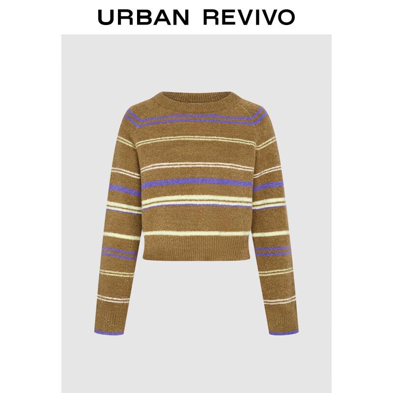 

Женский трикотажный свитер в стиле колледжа UR с цветными блоками S