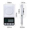 Rechargeable High Precision Digital Milligram Scale 100g/0.001g Jewelry Scale, Gram Scale, Pocket Scale, Food Scale for Powder Medicine, Gold, Gem