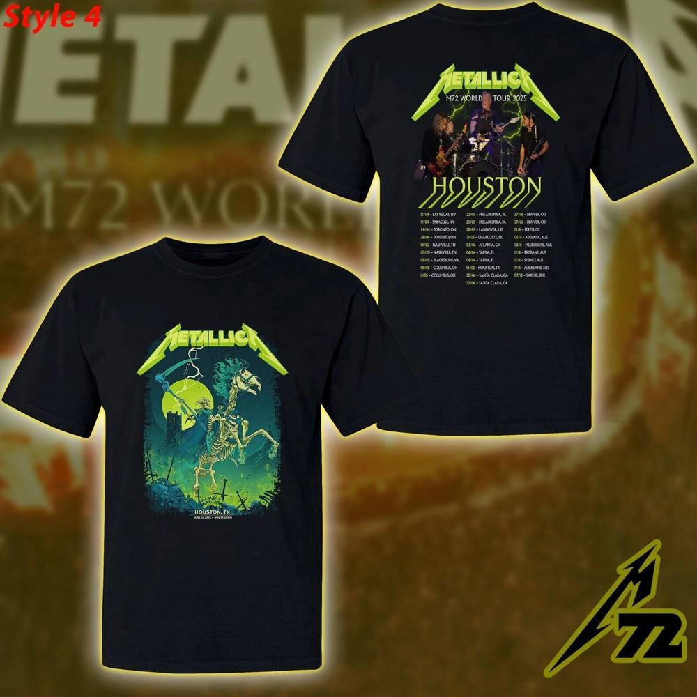 Metallica M72 Houston 2025 Texas At NRG Stadium On June 14 2025 Unisex T-Shirt XXXL