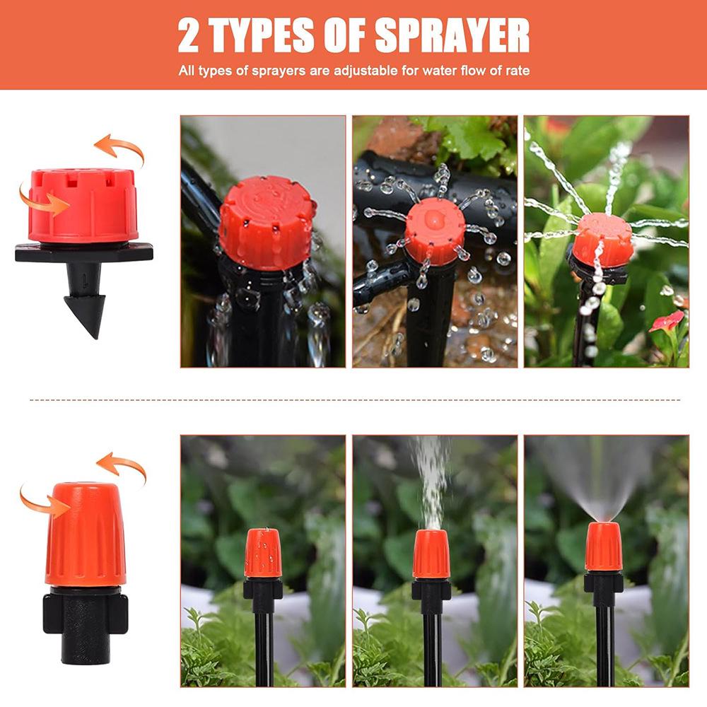 149-Piece 40m Automatic Drip Irrigation Kit for Outdoor Gardens and Potted Plants