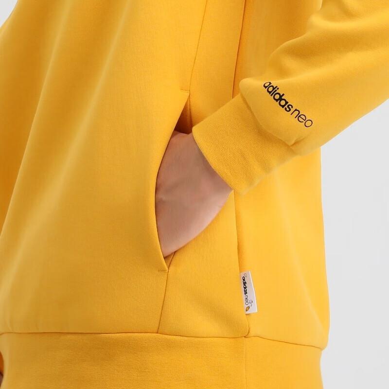 adidas Neo Sweatshirts Men's Yellow Hooded Moderate Regular GL7226