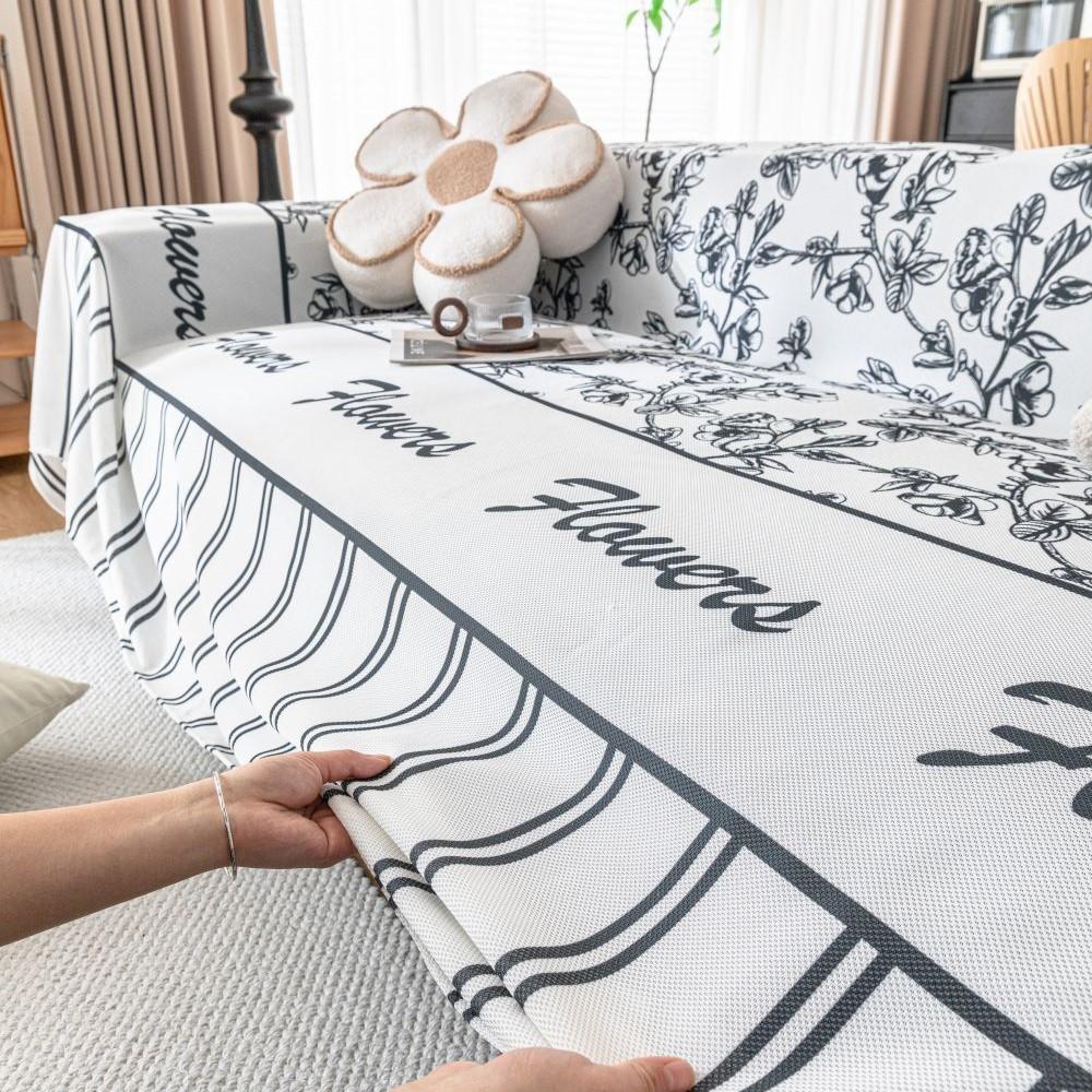 INS Nordic Snowflake Sofa Cover Mat Throw Blankets for Living Room Position Modern Throw Stripe Camping Picnic Blanket Cover