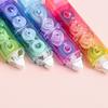 4 Pcs White Out Tape Gradient Correction Tape and Adhesive Tape Correction Rollers Double Head Correction Tape