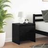 Nightstand Black Oak Effect 45 x 34 x 44.5 cm Engineered Wood