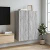 Wall Mounted Cabinet Grey Sonoma 66 x 34.5 x 90 cm Particleboard