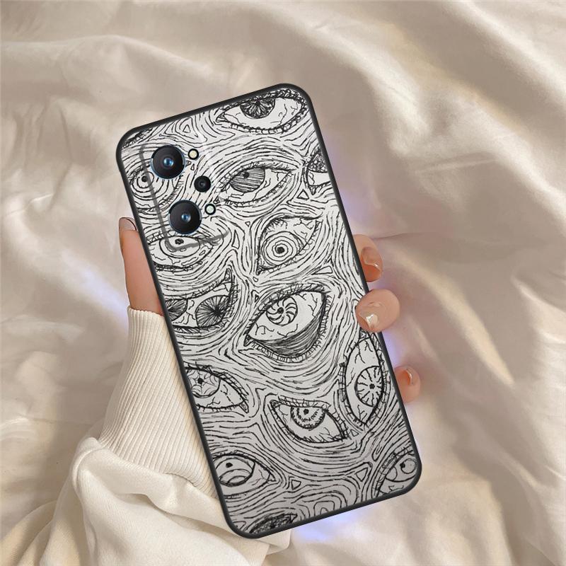 Scary Face Eyes Case For Realme C75 C67 C63 C55 C51 C61 C53 C35 C65 C71 11 12 13 14 Pro Plus GT6 GT7 15 Pro