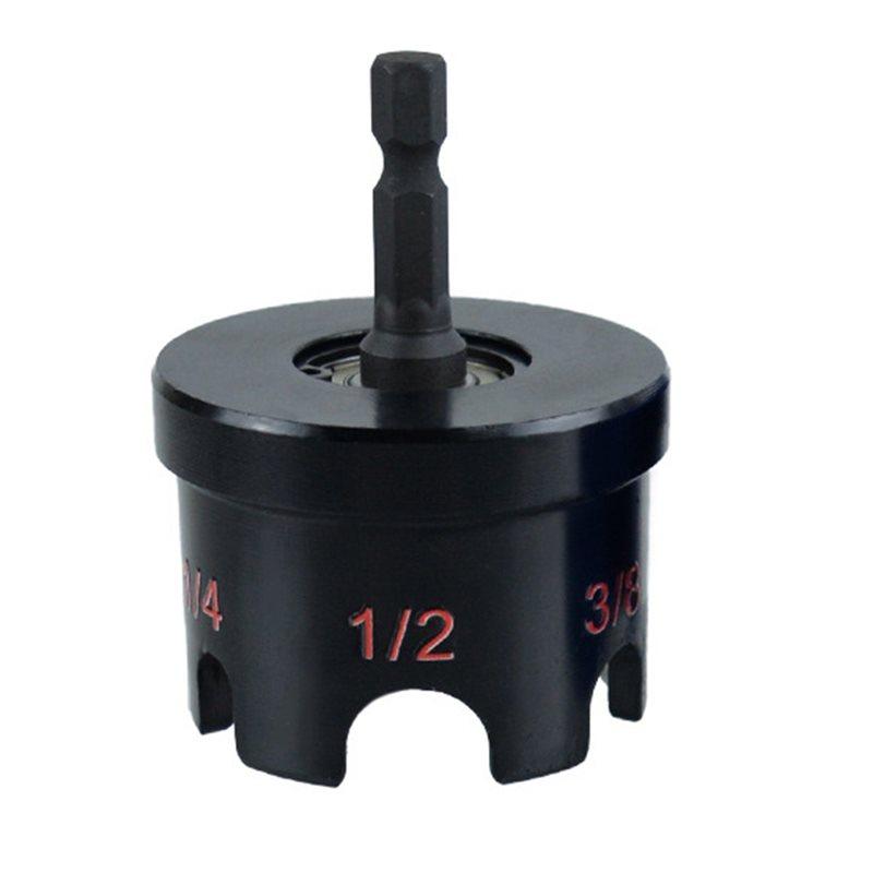 

ABZC-For Heavy-Duty Tasks Nut Zipper Drill Attachment-Fits 1/4 , 3/8 , 1/2 Threaded Rods-Hex-Shank For Impact Drills чорний