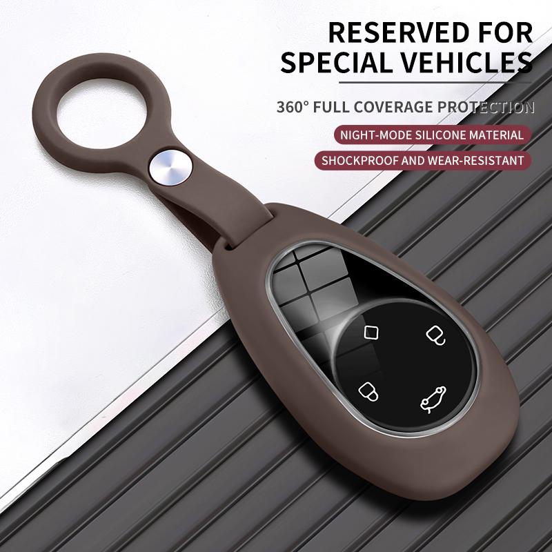 High-Quality Silicone Key Cover for Leapmotor C11/T03/S01/C10/B10, All-Inclusive Key Fob Case