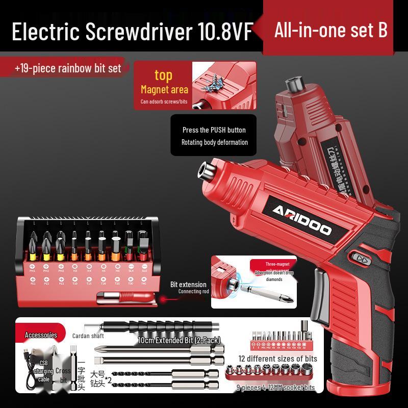 Rechargeable Mini Electric Screwdriver Drill Tool
