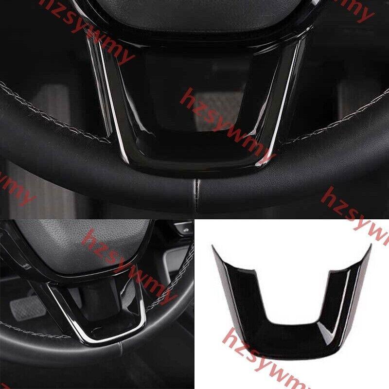 For Honda Civic 2022-2024 ABS Gloss Black Steering Wheel Lip Sheet Cover Trim