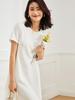 Summer Elegant A Line Dress With High Waist For Women In Solid Color