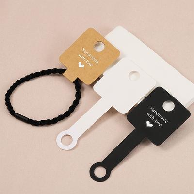 50 Pezzi 4x10cm Cartoncino Espositore Autoadesivo per Braccialetti Porta Gioielli Cartone per Piccole Imprese Materiale di Imballaggio per Regali di Festa