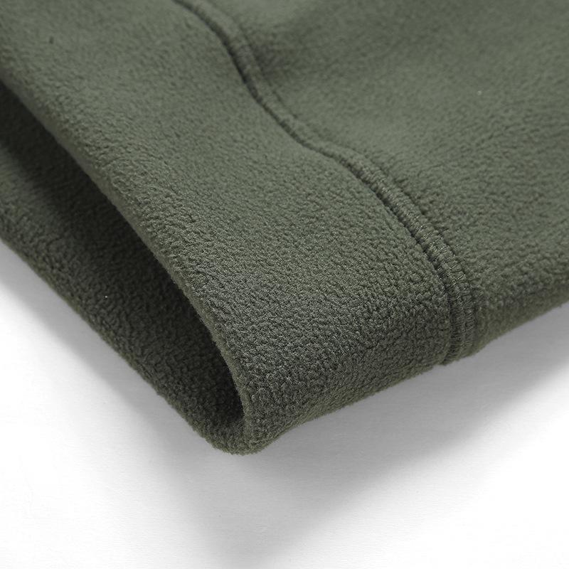 Autumn and Winter Outdoor Men's Two-bar Fluffy Warm Anti-static Stand Collar Fleece Jacket Casual Cardigan