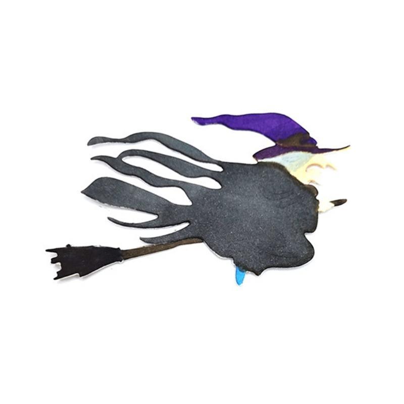 Halloween Witch Broom Metal Cutting Dies Stencil Scrapbooking DIY Album Stamp Paper Card Mold Embossing Decoration Craft