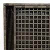 Storage Cushion Box in Grey 50 x 50 x 50 cm Poly Rattan