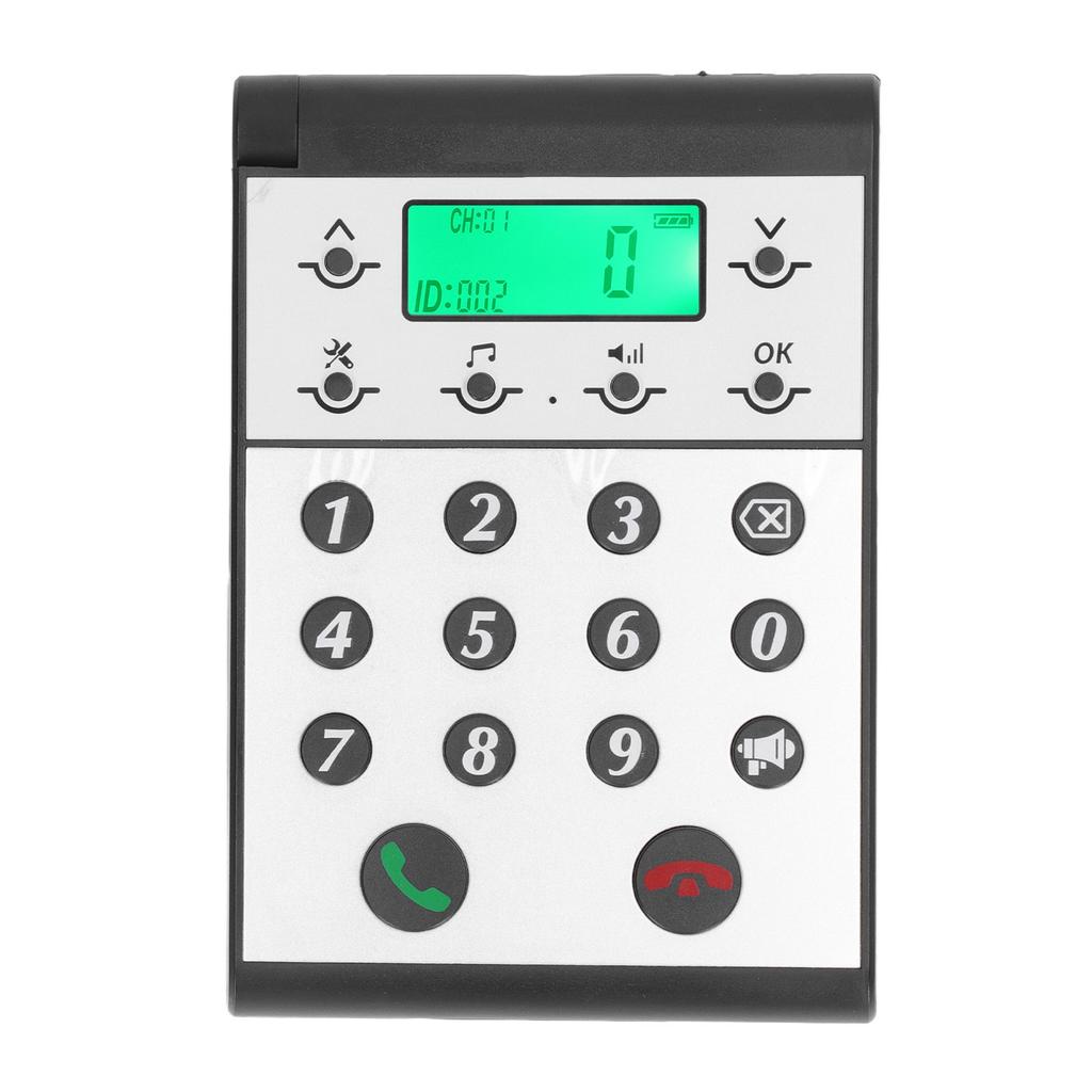 Wireless Intercom Phone 1000m Distance Clear Call Intelligent Networking Hands Free Intercom System Host Black