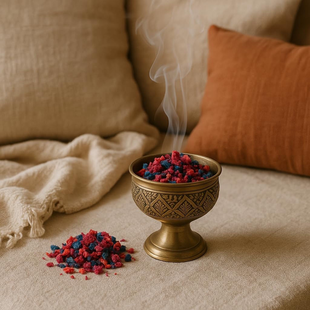 Bakhoor Sarghina Colored – Natural Moroccan Incense Resin 100g – Calligonum Comosum – Relaxation, Meditation & Rituals – 100% Authentic