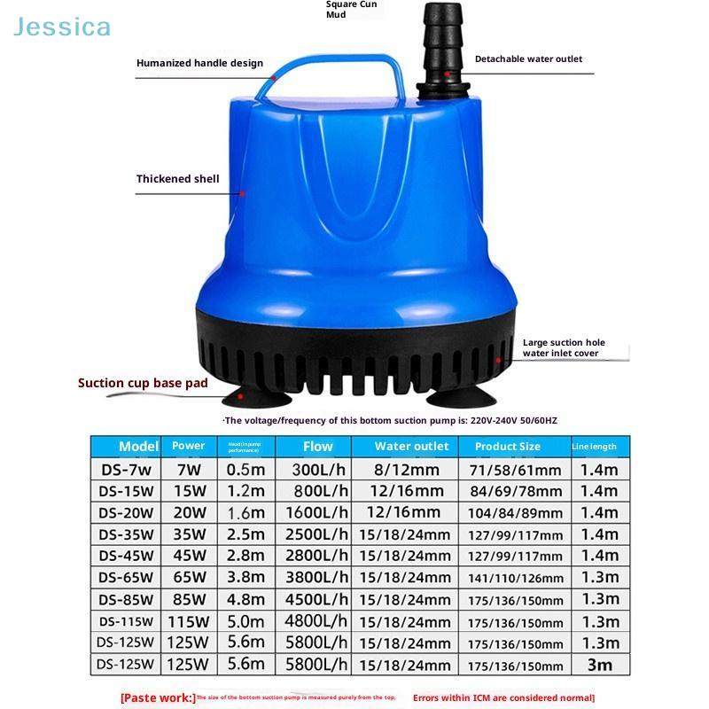 220-240V Aquarium Water Pump Submersible Pump For Fish Pond Circulation Filtration Aeration And Water Changes