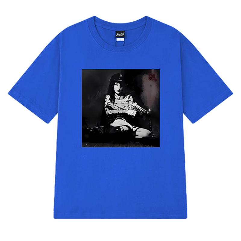 Horká zpěvačka YEULE Evangelic Girl Is A Gun Album Tričko Pánské Dámské vintage Oversized trička s krátkým rukávem Unisex 100% bavlna Topy