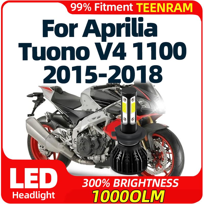 

H7 LED Motorcycle Headlight Bulb 10000LM Moto Head Lamp 12V 6000K Plug And Play For Aprilia Tuono V4 1100 2015 2016 2017 2018