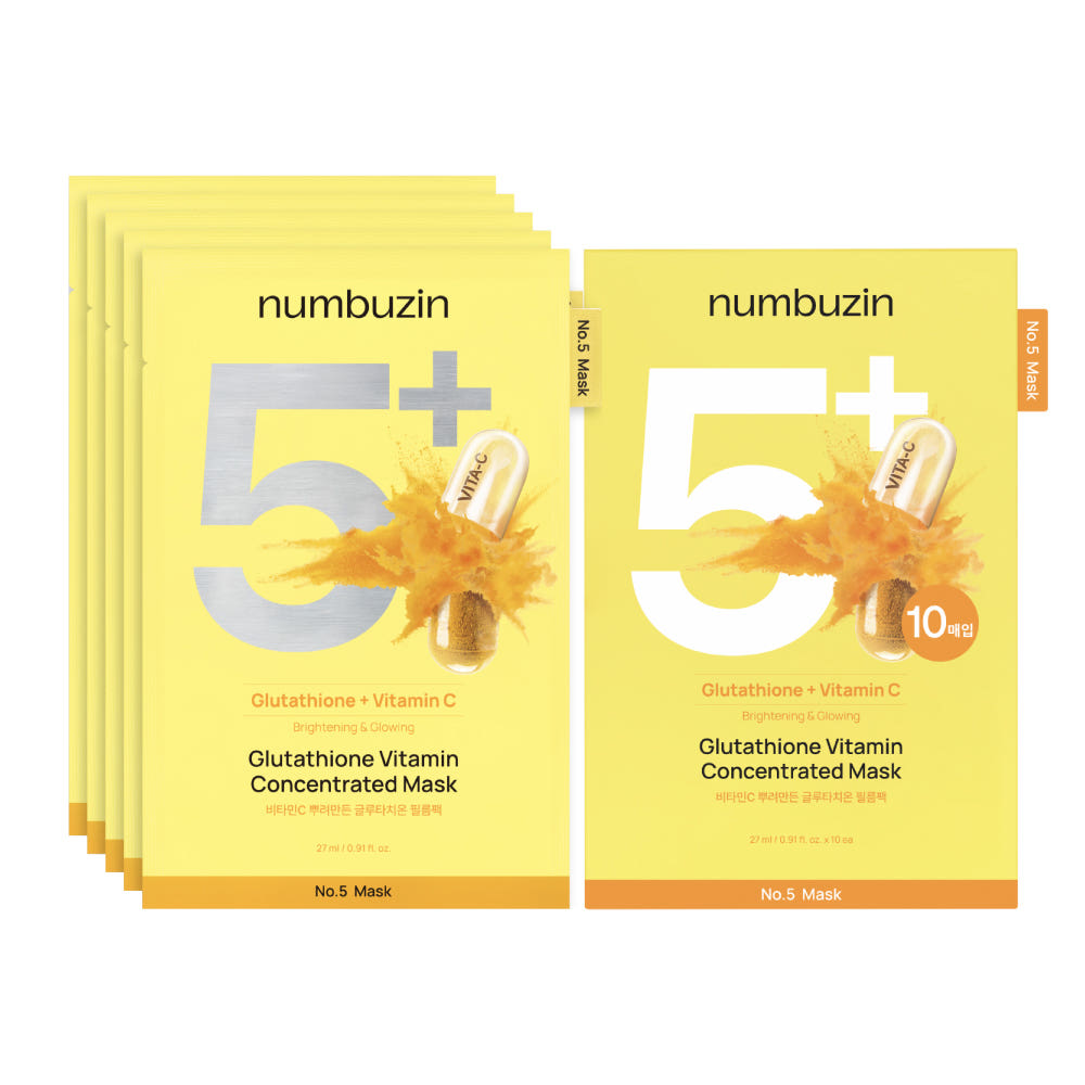 numbuzin No.5 Vita-C Glutathione Film Pack 10 Sheets (+Free gift)