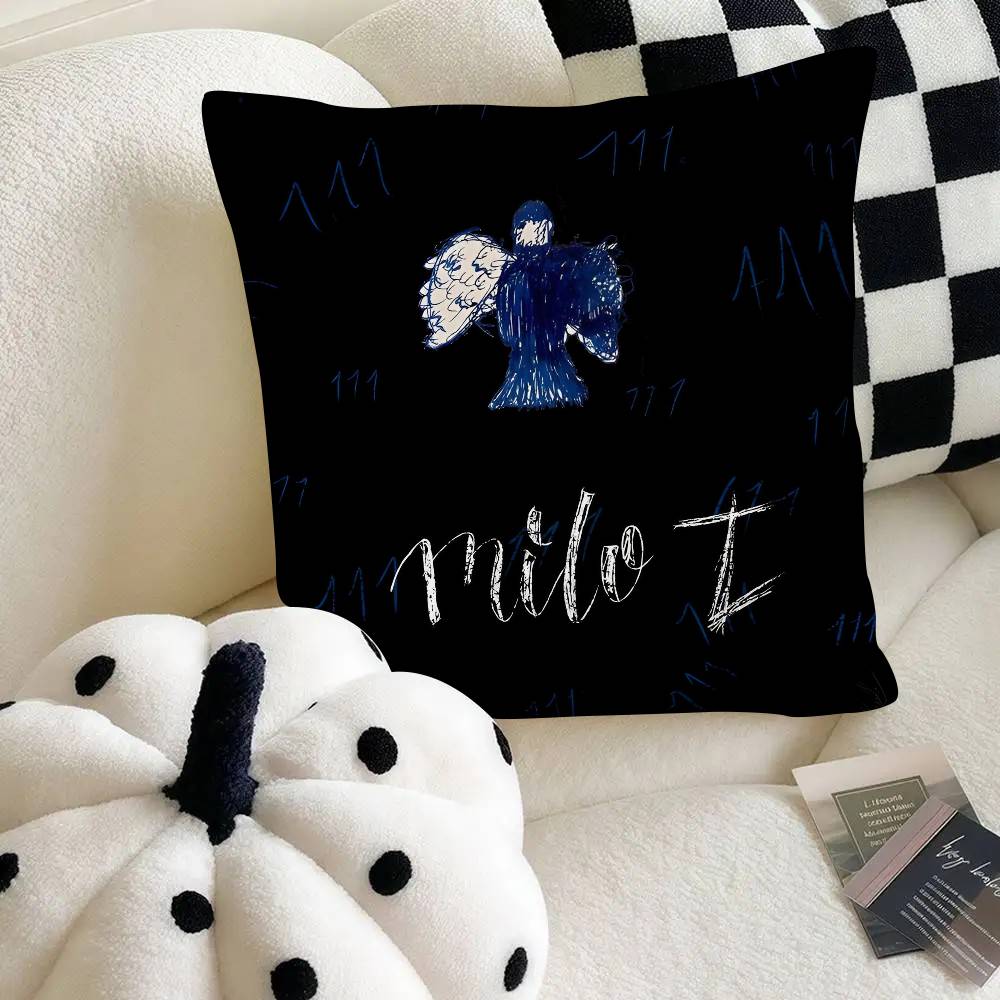 Singer Milo J Pillow Case Fashion Square Pillowcase Bedroom Sofa Room Ins Decoration Leisure