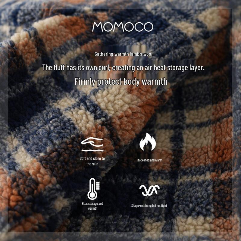 MOMOCO Boys' Fuzzy Hooded Winter Jacket