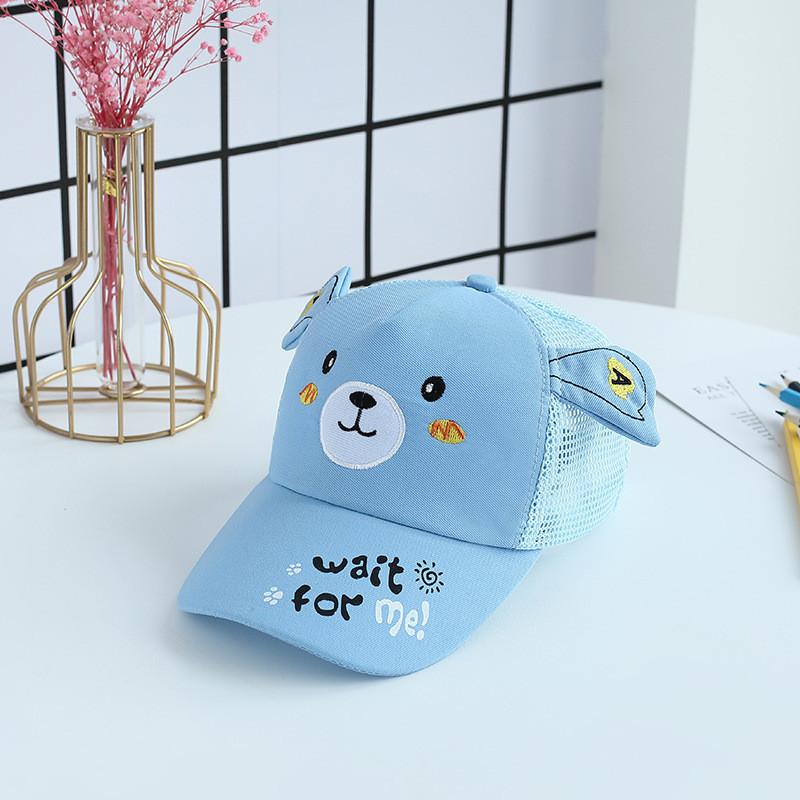 Summer Girls Cartoon Animal Mesh Baseball Cap With Sunblock And Ventilation For Outdoor Activities