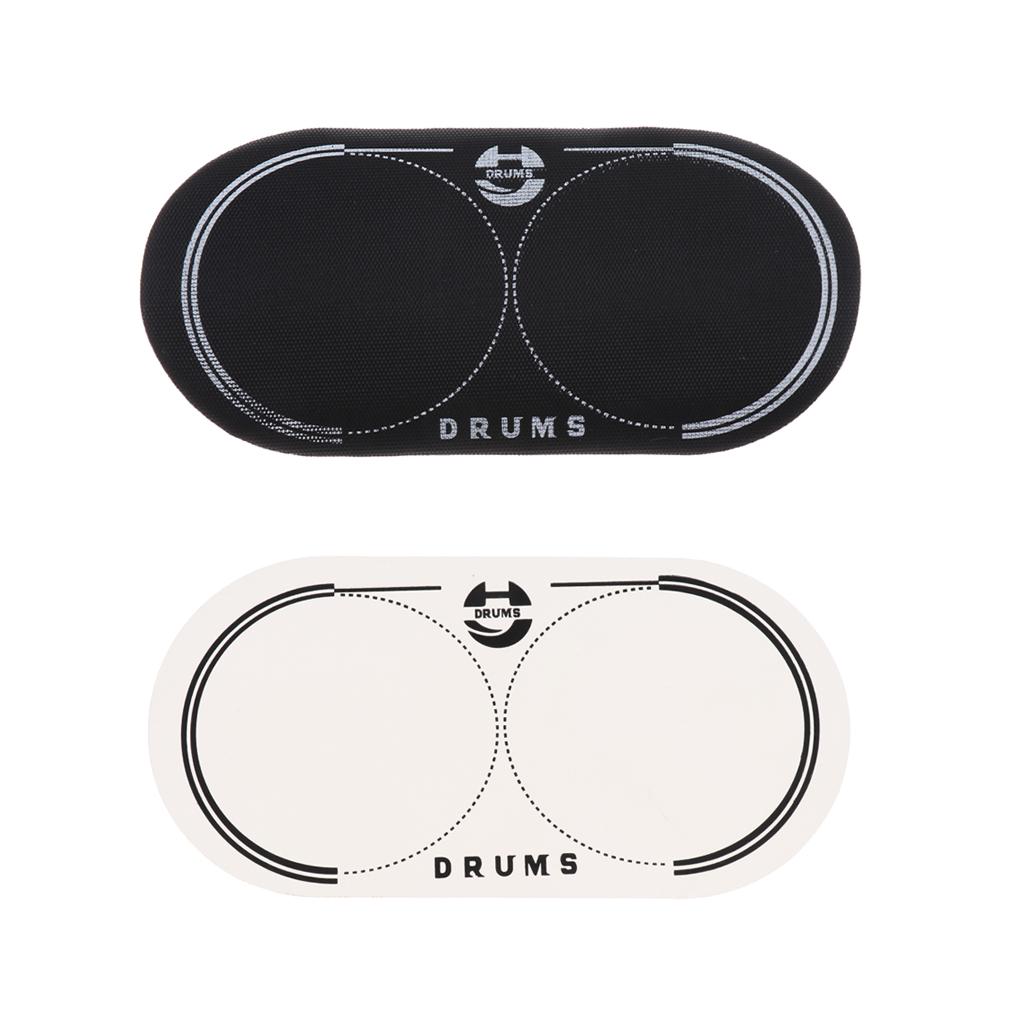 Double Bass Drum Patch PETG Drumheads Kick Pad Drum Patch for Practice Pad Drums and Drumsets