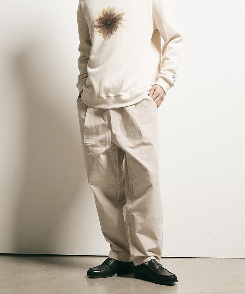 FFEFF STUDIO Corduroy Wide Elastic Pants (Ivory)
