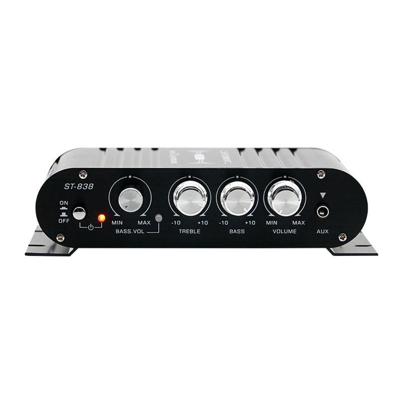 12V Car Power Amplifier, Subwoofer Power Amplifier Household 2.1 Channel Power Amplifier Ultra Bass