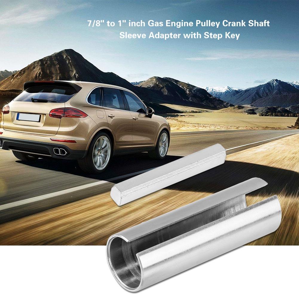 78" To 1" Inch Gas Engine Pulley Crank Shaft Sleeve Adapter with Step Key