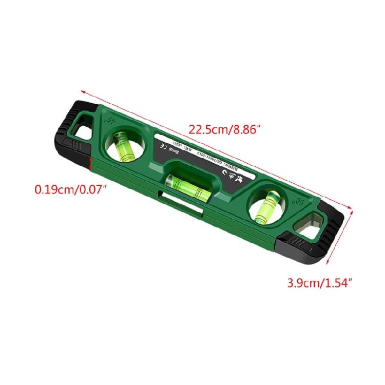 Horizontals Ruler 9inch Magnetic Torpedoes Level Spirits Level Tool Measure Tool