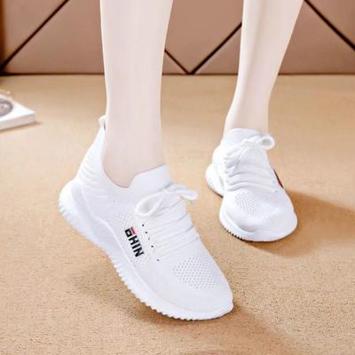 2023 Spring and Summer New Mesh Casual Women's Shoes Sports Shoes Light Breathable Lazy Shoes A Slip-on Running Shoes