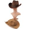 Neutral Hand-woven Straw Hat European and American Retro Style Denim Straw Hat Spring and Summer Breathable Sun Hat Wholesale