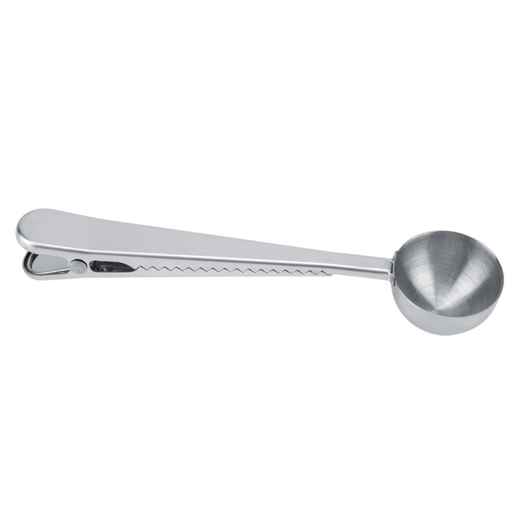 Colorful Bag Clip Rustless Steel Sealing Clip Solid Metering Spoon Bean Scooping